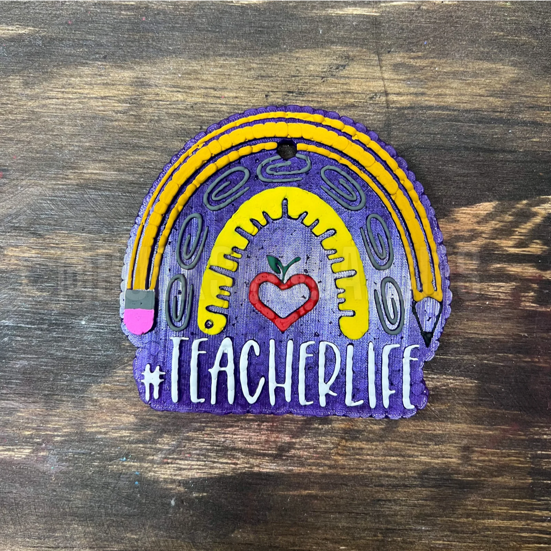 Teacher Life Rainbow Freshie