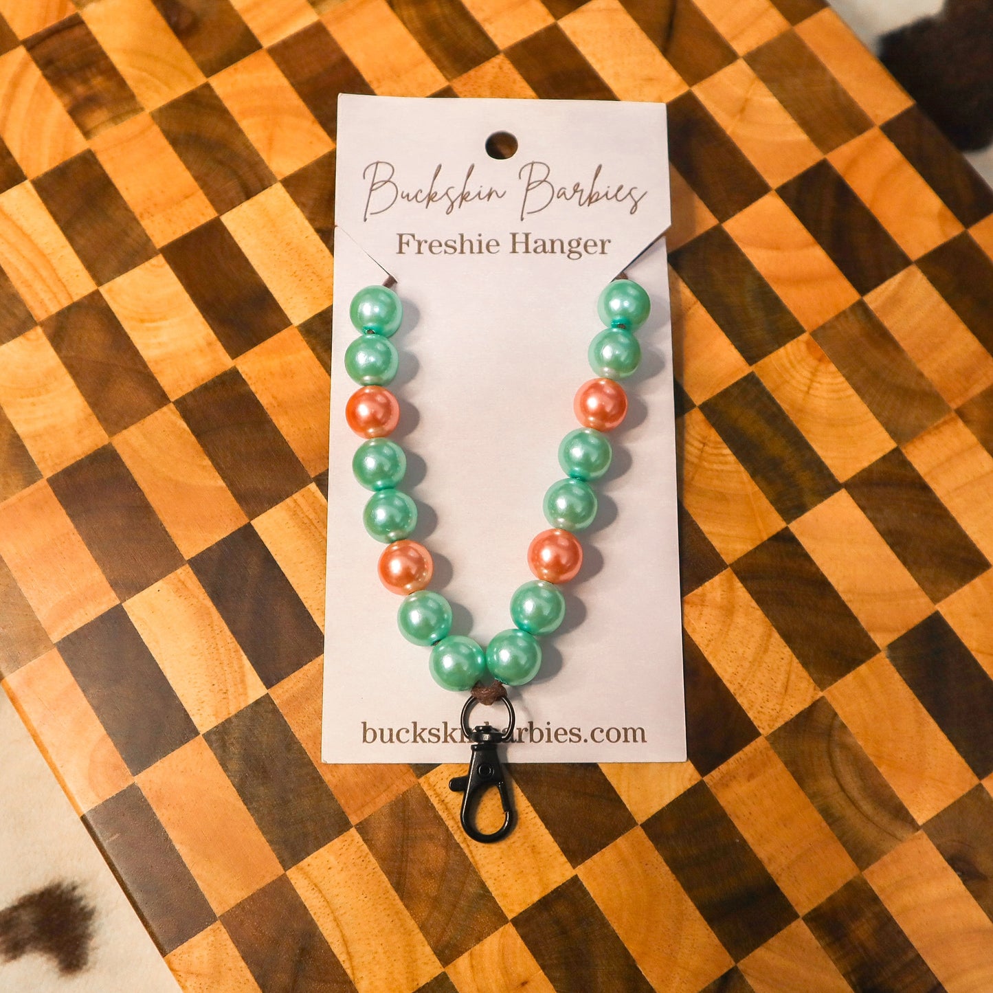 Mint & Light Pink Freshie Hanger