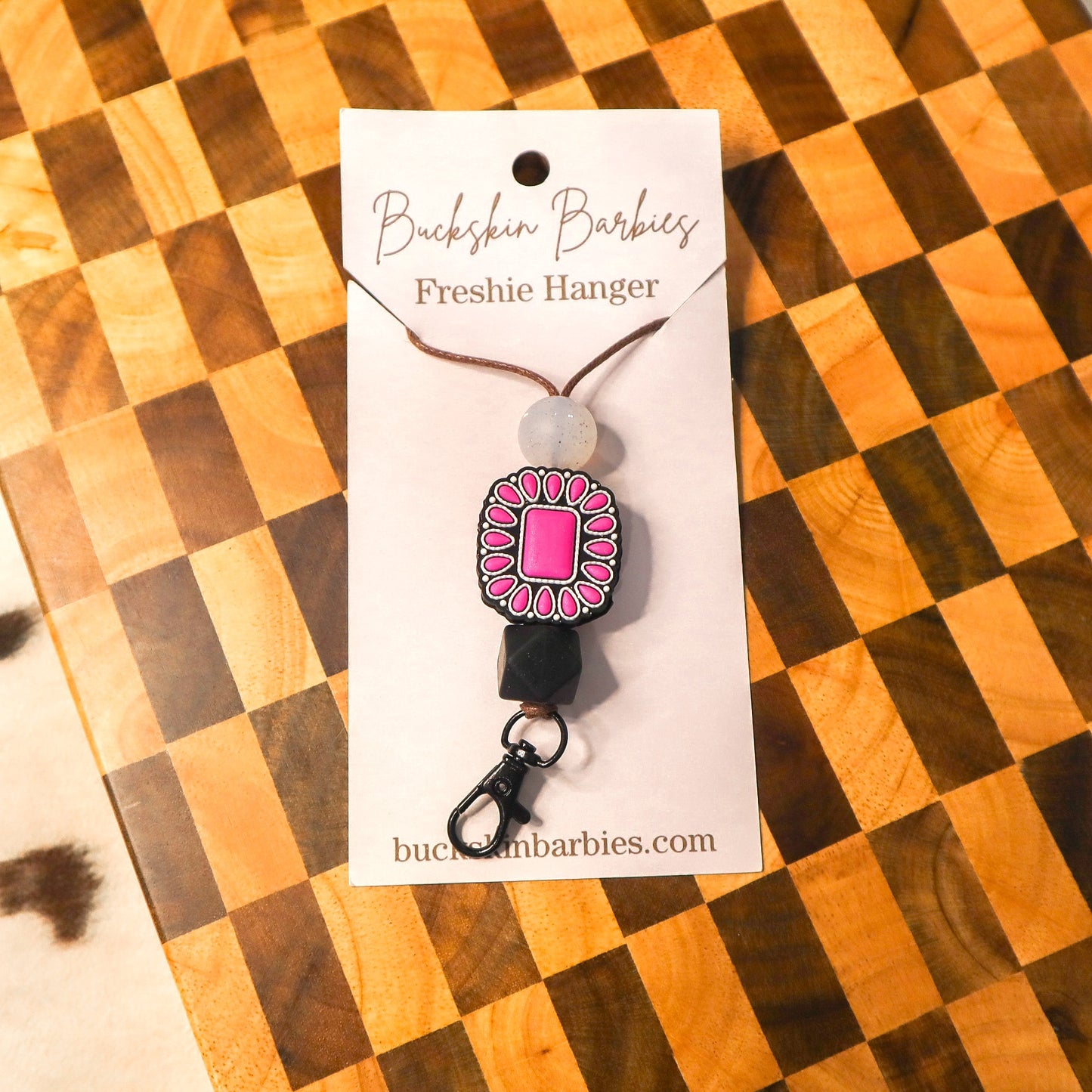 Pink Concho Freshie Hanger