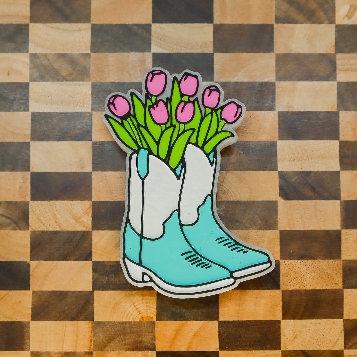 Boots with Tulips