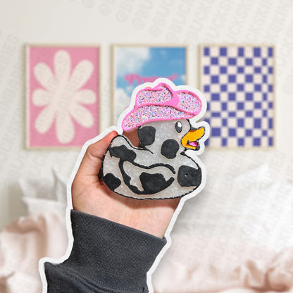 Cow Print Duckie Freshie