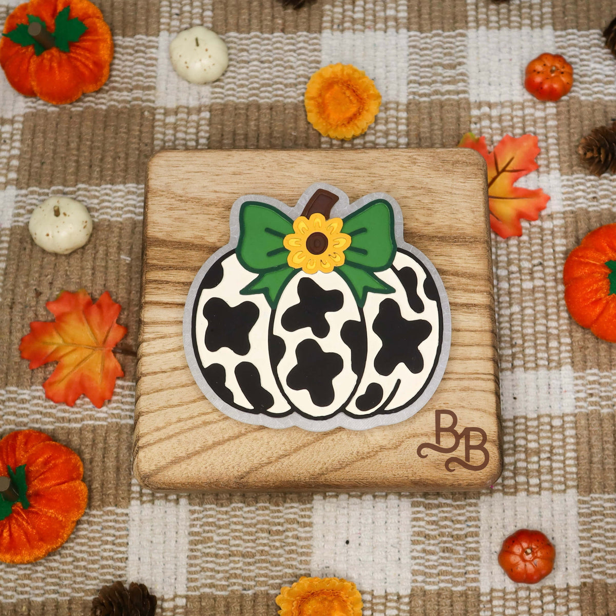 Cow Print Pumpkin Freshie