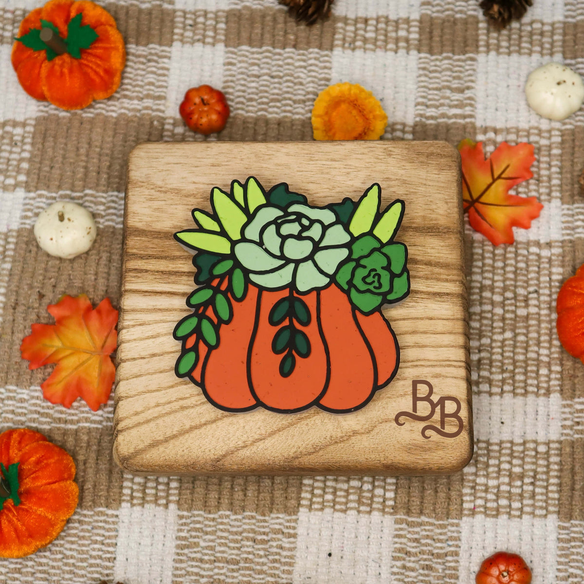 Squash Pumpkin w/ Succulents Freshie