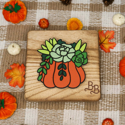 Squash Pumpkin w/ Succulents Freshie