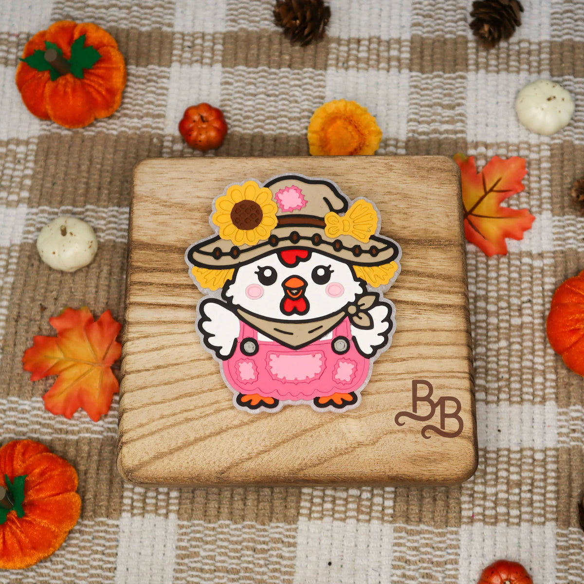 Chicken Scarecrow Freshie