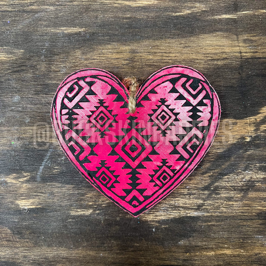 Huge Aztec Heart Freshie