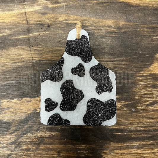 Cow Print Tag Freshie