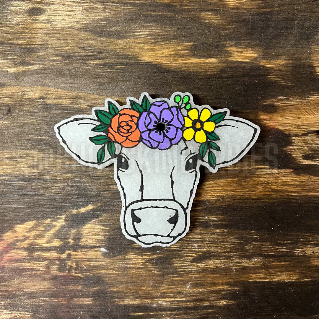 Floral Cow Freshie